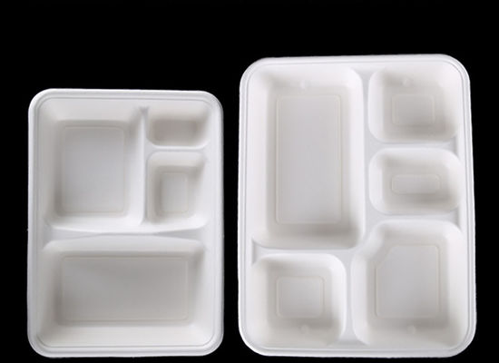 Rechthoekige Beschikbare Onschadelijke Bio Meeneemcontainers