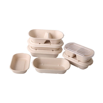 De vetvrije TUV Microwavable Containers van het Pulpvoedsel