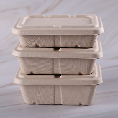 SGS Biologisch afbreekbare Tarwe Straw Fruit Pulp Food Containers met Deksel