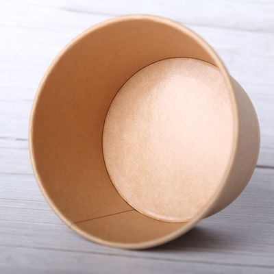 Beschikbare Salade Composteerbare 460ml Kraftpapier Document Koppen