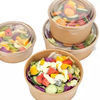 Beschikbare Salade Composteerbare 460ml Kraftpapier Document Koppen