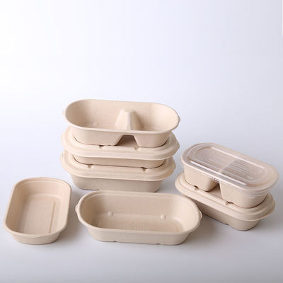 700ml 2 Meeneemcontainers van compart Biologisch afbreekbare Microwavable