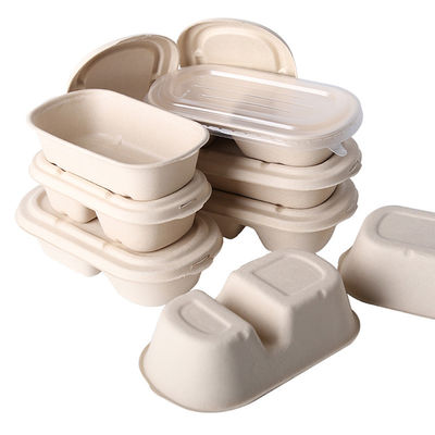 700ml 2 Meeneemcontainers van compart Biologisch afbreekbare Microwavable